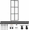vidaXL - Schuifdeur - met - beslag - 76x205 - cm - aluminium - en - ESG-glas