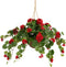 Mica Decorations Kunstplant Gernium - 60x70x33 cm - Polyester - Rood