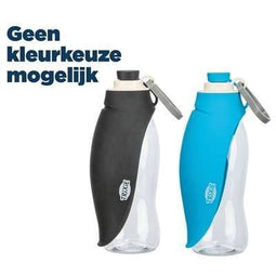 Trixie Drinkfles - 550 ML - Met Siliconen Bakje - Assorti