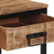 vidaXL - Wandtafel - 100x35x70 - cm - massief - ruw - mangohout