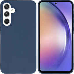 imoshion Hoesje Geschikt voor Samsung Galaxy A55 Hoesje Siliconen - imoshion Color Backcover - Donkerblauw