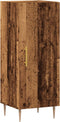 vidaXL - Dressoir - 34,5x34x90 - cm - bewerkt - hout - oud - houtkleurig