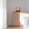 Atmooz - Tafellamp Unami - E27 - Slaapkamer / Woonkamer - Sfeerlamp Industrieel - Glazen kap + metalen schotel - Hoogte 30cm