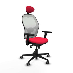 Piqueras y Crespo 3D036G1 - Bureaustoel - Verstelbare hoogte met hoofdsteun - Rood
