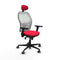Piqueras y Crespo 3D036G1 - Bureaustoel - Verstelbare hoogte met hoofdsteun - Rood