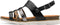 MARCO TOZZI 28440 - Dames Slippers en Sandalen - Gesp - Zwart Comb - MAAT 38