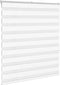 vidaXL - Zebra - rolgordijn - 125x150 - cm - stofbreedte - 120,9cm - polyester - wit