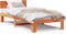 vidaXL - Bedframe - met - hoofdbord, - gewaxd - bruin, - 80x200 - cm, - massief - grenenhout
