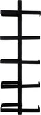 Wijnrek 5 flessen - 22x9x70 - Zwart - Metaal