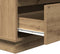 vidaXL - Nachtkastje - met - LED - Artisan - Eik - 71x34,5x75 - cm - Gefabriceerd - Hout