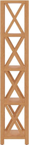 vidaXL - Opbergrek - 5-laags - 40x30x146 - cm - massief - eikenhout