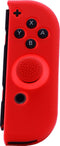 FR-TEC Joy Con Controller - Silicone Skin - Grip en Bescherming - Rood