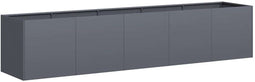 vidaXL - Plantenbak - 200x40x40 - cm - koudgewalst - staal - antracietkleurig