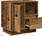 vidaXL - Nachtkastjes - met - LED - Verlichting - 2 - stuks - Oud - Hout - 50x34,5x50 - cm