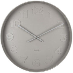 Karlsson Mr. Grey - Wandklok - Ø51cm - Grijs