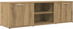 vidaXL - Tv-meubel - 120x34x37 - cm - bewerkt - hout - artisanaal - eikenkleur
