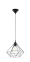 EGLO Tarbes - Hanglamp - Ø 32,5 cm - Verstelbaar - Zwart