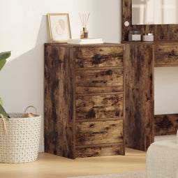 vidaXL - Dressoir - Rook - Eiken - 40x41x75 - cm - Geengineerd - Hout