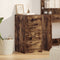 vidaXL - Dressoir - Rook - Eiken - 40x41x75 - cm - Geengineerd - Hout