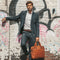 Leren Laptoptas Cognac Manhattan