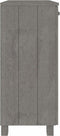 vidaXL - Dressoir - HAMAR - 85x35x80 - cm - massief - grenenhout - lichtgrijs