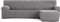 Hoes voor chaise longue met korte armleuning rechts Eysa JAZ Grijs 120 x 120 x 360 cm