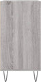 vidaXL - Dressoir - 57x35x70 - cm - bewerkt - hout - grijs - sonoma - eikenkleurig