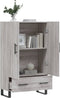 vidaXL - Hoge - kast - 69,5x31x115 - cm - bewerkt - hout - grijs - sonoma - eikenkleurig