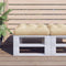 vidaXL - Palletkussen - 58x58x10 - cm - stof - beige