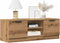 vidaXL - Tv-meubel - 102x35x36,5 - cm - bewerkt - hout - artisanaal - eikenkleur