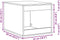 vidaXL - Kattenbakkast - 47x59x42 - cm - bewerkt - hout - bruin - eikenkleurig
