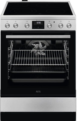 AEG CCB6443BBM - Vrijstaand fornuis - 4x elektrische kookzones - RVS