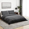 vidaXL - Dekbedovertrekset - 260x220 - cm - katoen - donkergrijs