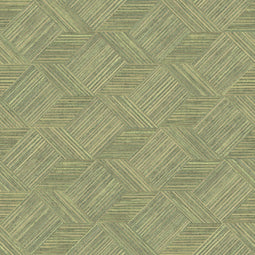 Evergreen Behang Wicker Natural groen