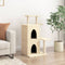 vidaXL - Kattenmeubel - met - sisal - krabpalen - 97 - cm - crèmekleurig
