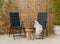 909 Outdoor 909 - Tuinstoelenset - Inklapbaar met zachte bekleding - Zwart (2 stuks)