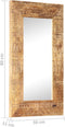 vidaXL - Spiegel - handgesneden - 80x50x2,5 - cm - massief - mangohout