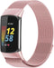 imoshion Milanees magnetisch bandje - Geschikt voor Fitbit Charge 6, Charge 5 - Roze - S