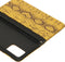 Hoesje Met Pasjeshouder Geschikt voor Samsung Galaxy A72 - Slangenprint Bookcase - Geel