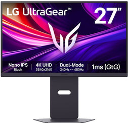 LG UltraGear 27G850A-B - Gaming Monitor - 27" UHD 4K 240Hz Nano IPS Black - Zwart