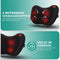 Niceey Shiatsu Massagekussen Nek en Rug - Nekmassage Apparaat - Infrarood Massageapparaat - Massage Kussen - 4 Massageknoppen - Zwart