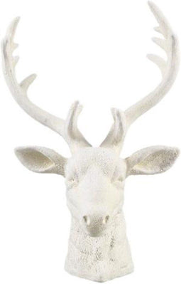 PTMD Decoratieve Standbeeld Zeb - 19x14x29 cm - Polyester - Creme