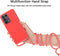 Lunso - Backcover hoes met koord - Geschikt voor Samsung Galaxy S21 Ultra - Rood