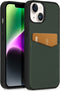 Accezz iPhone 14 - Back Cover - Premium Leather Card Slot - Groen