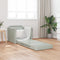 vidaXL - Vloersofa - Enkel - Converteerbaar - Velvet - 74x77x81 - cm - Lichtgrijs