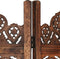 vidaXL - Kamerscherm - 3 - panelen - handgesneden - 120x165 - cm - mangohout - bruin