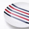 Serviesset Beverly Hills Polo Club Blauw Rood Porselein Strepen 12 Onderdelen