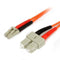 Startech.com 1m Duplex MM Fiber Optic Cable - LC-SC - Male/Male - Oranje