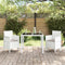 vidaXL - Tuinstoelen - met - Kussens - 2 - stuks - Witte - Poly - Rattan
