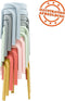 Alterego Pompa - Lage Stapelbare Kruk - Rood Plastic - 35x35.5x45cm